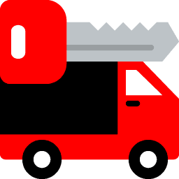 Mobile locksmith service van icon