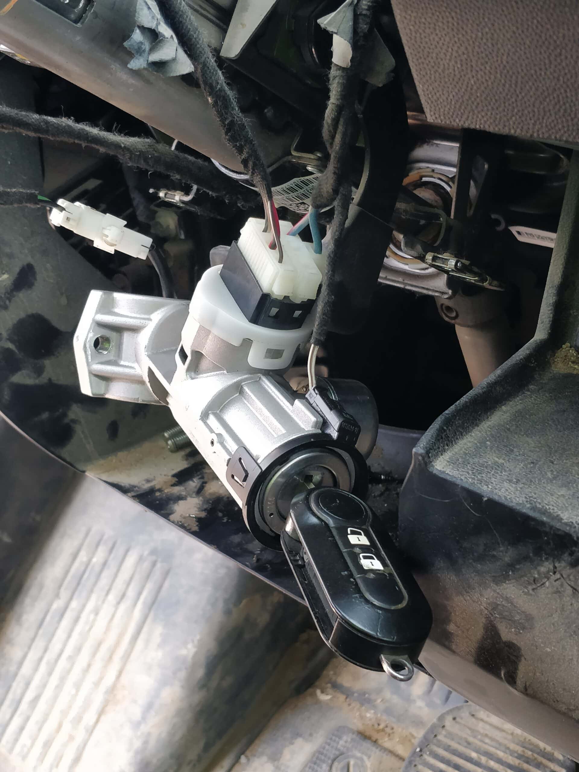 Ram ProMaster ignition cylinder repaired on-site in Amherstburg by Canadian Locksmiths.